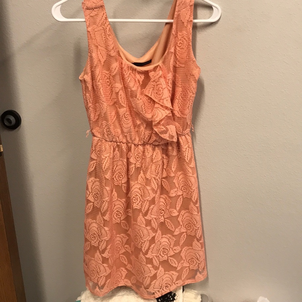 Peach Summer Dress SZ. Sm Prefect Condition